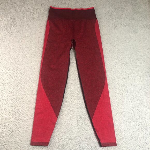 Victoria's Secret Pants - Victoria Secret PINK Leggings Women Medium‎ Red Joggers Pants Logo Yoga Workout